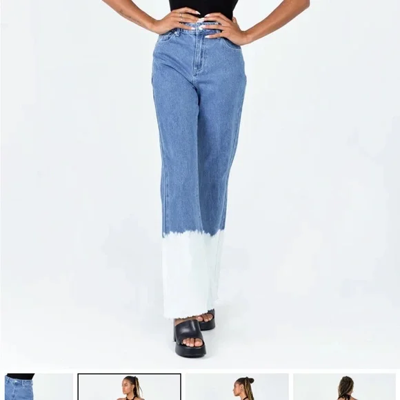 Nwt princess Polly organic ombré slouch jeans - Picture 4 of 6